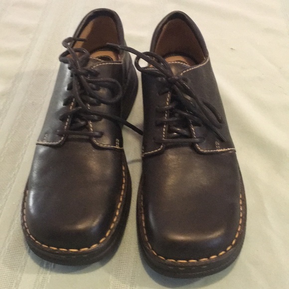 comfy black leather shoes